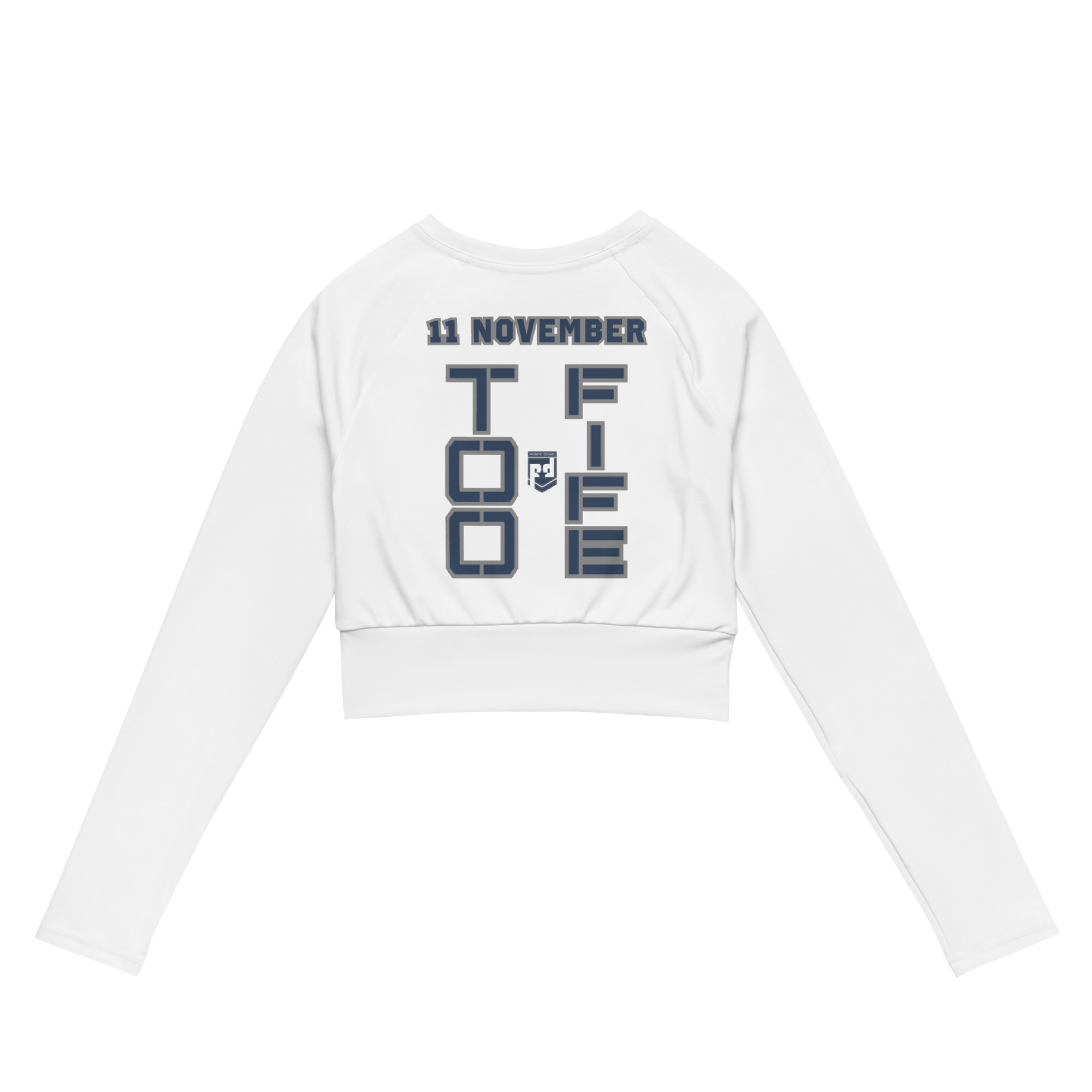 GRANDMA IS A VETERAN TOO FIFE Recycled Long-Sleeve Crop Top - Image 2