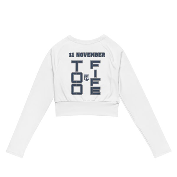 GRANDMA IS A VETERAN TOO FIFE Recycled Long-Sleeve Crop Top