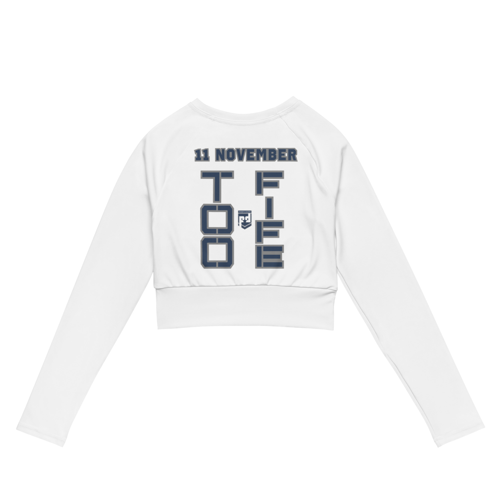 GRANDMA IS A VETERAN TOO FIFE Recycled Long-Sleeve Crop Top - Image 2
