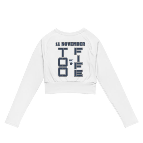 GRANDMA IS A VETERAN TOO FIFE Recycled Long-Sleeve Crop Top