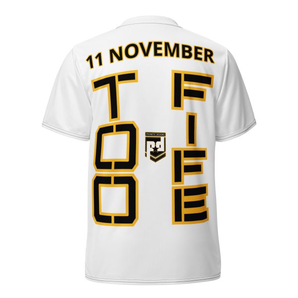 SPOUSE IS A VETERAN TOO FIFE Recycled Unisex Sports Jersey