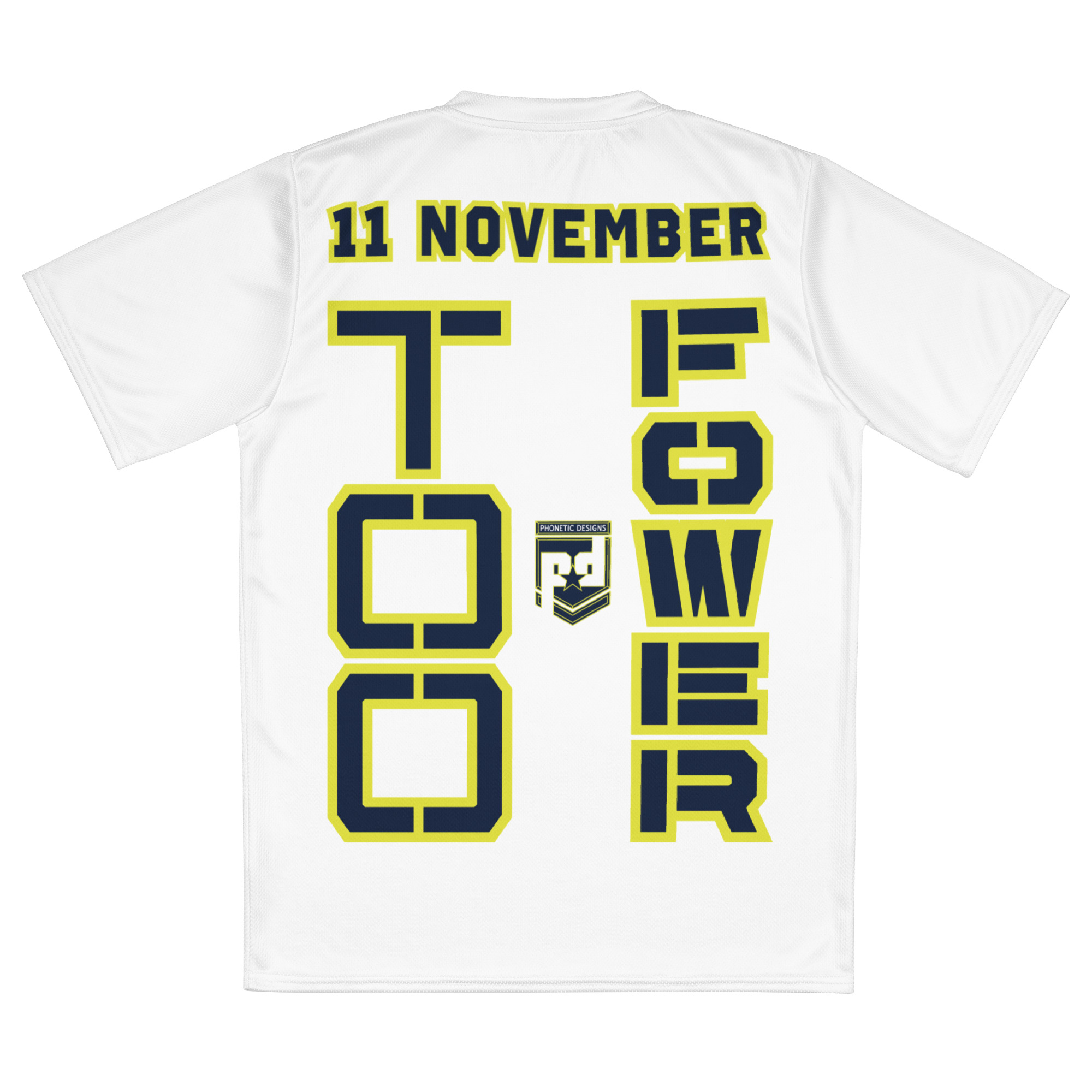 I AM A VETERAN TOO FIFE Recycled Unisex Sports Jersey - Image 2