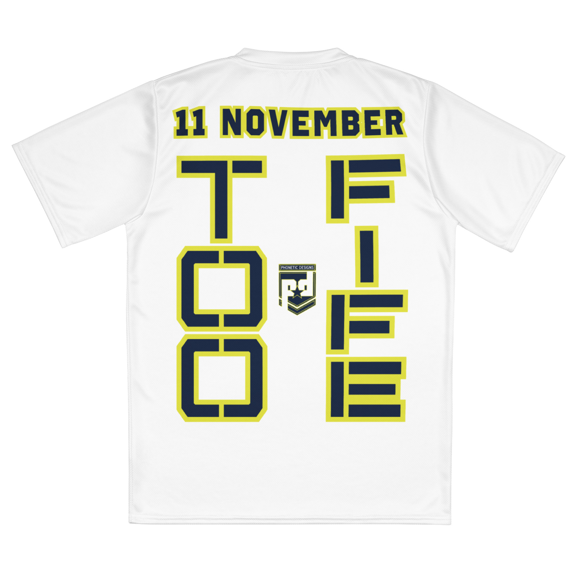 SPOUSE IS A VETERAN TOO FIFE Recycled Unisex Sports Jersey - Image 2