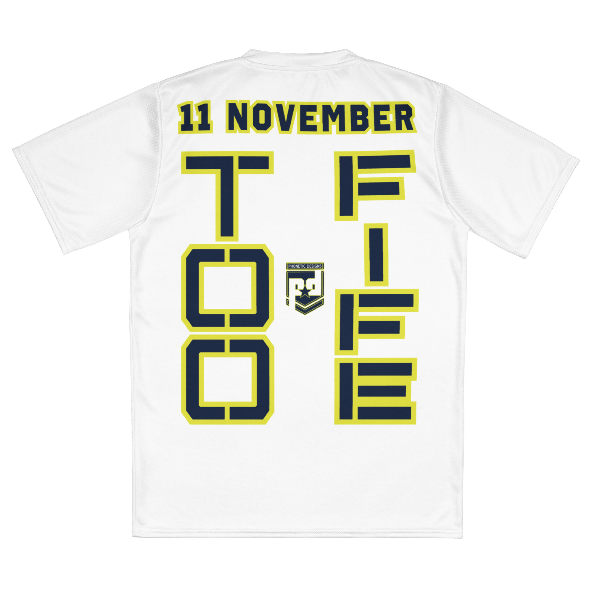 SPOUSE IS A VETERAN TOO FIFE Recycled Unisex Sports Jersey - Image 2