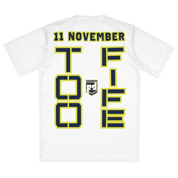 SPOUSE IS A VETERAN TOO FIFE Recycled Unisex Sports Jersey