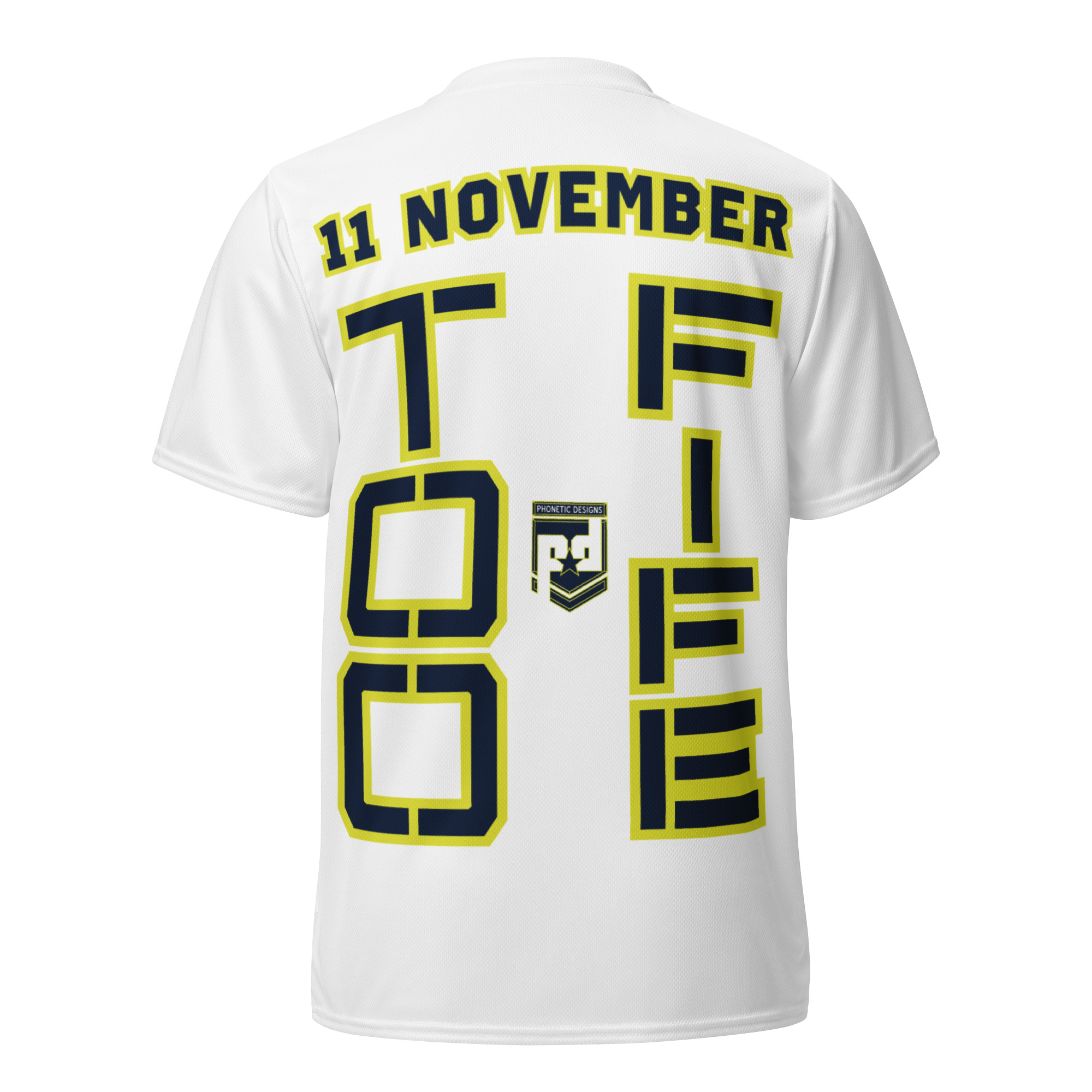 SON IS A VETERAN TOO FIFE Recycled Unisex Sports Jersey - Image 2