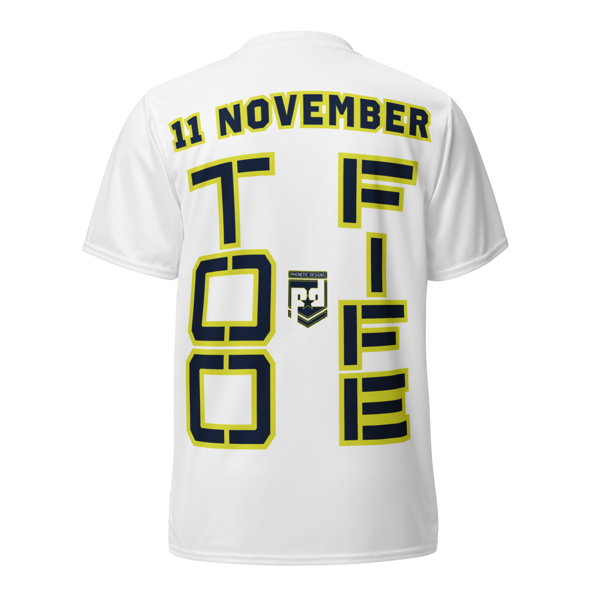SON IS A VETERAN TOO FIFE Recycled Unisex Sports Jersey - Image 2