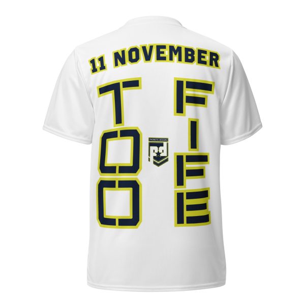 DAUGHTER IS A VETERAN TOO FIFE Recycled Unisex Sports Jersey