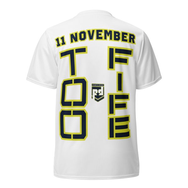 DAUGHTER IS A VETERAN TOO FIFE Recycled Unisex Sports Jersey