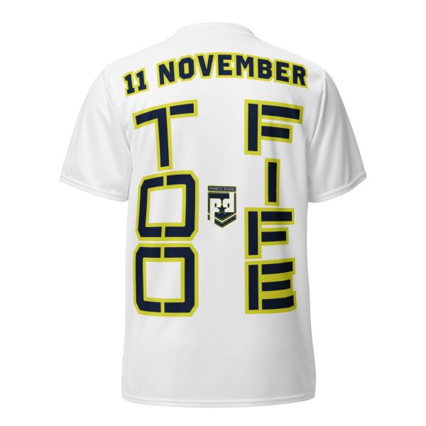 DAUGHTER IS A VETERAN TOO FIFE Recycled Unisex Sports Jersey