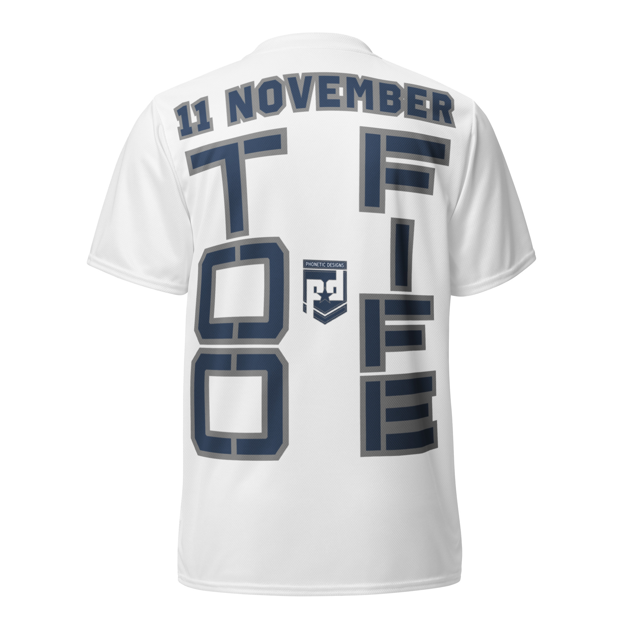 SPOUSE IS A VETERAN TOO FIFE Recycled Unisex Sports Jersey - Image 2