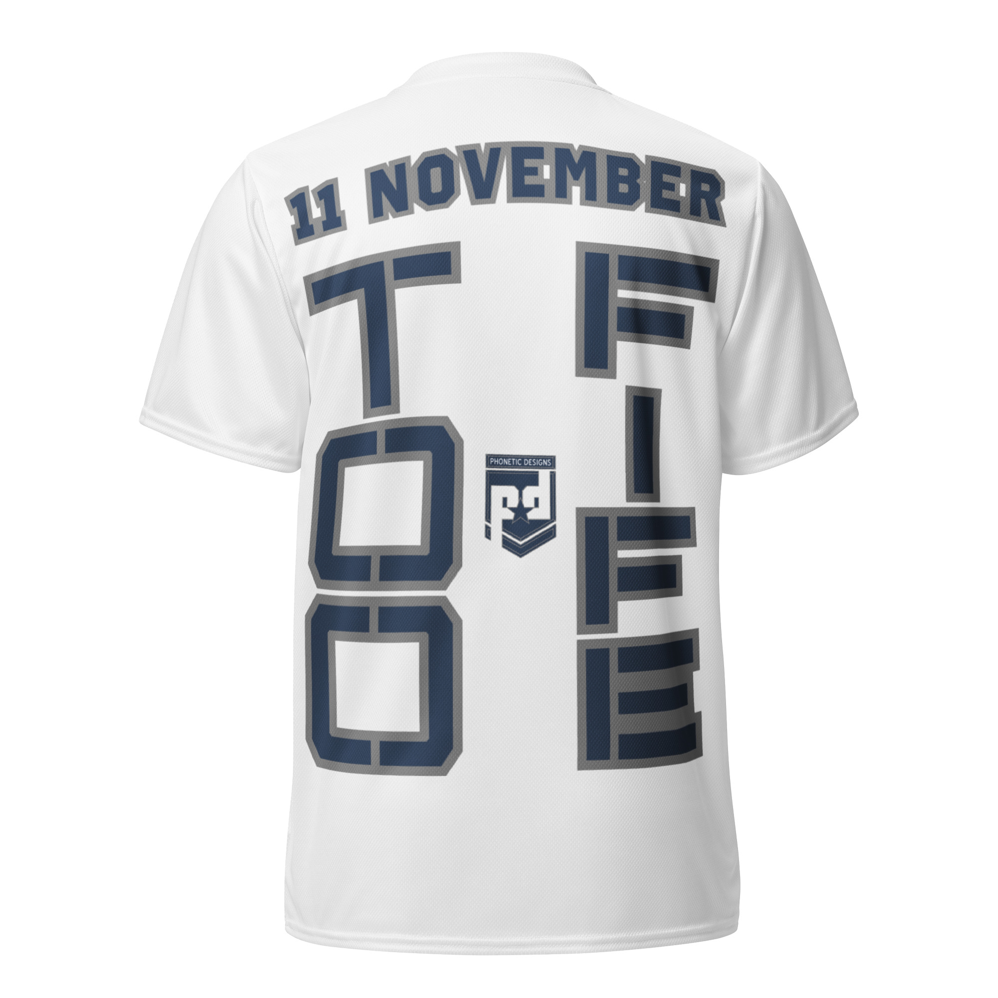 SPOUSE IS A VETERAN TOO FIFE Recycled Unisex Sports Jersey - Image 2