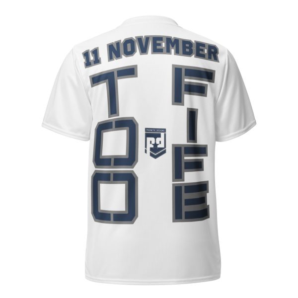 SPOUSE IS A VETERAN TOO FIFE Recycled Unisex Sports Jersey