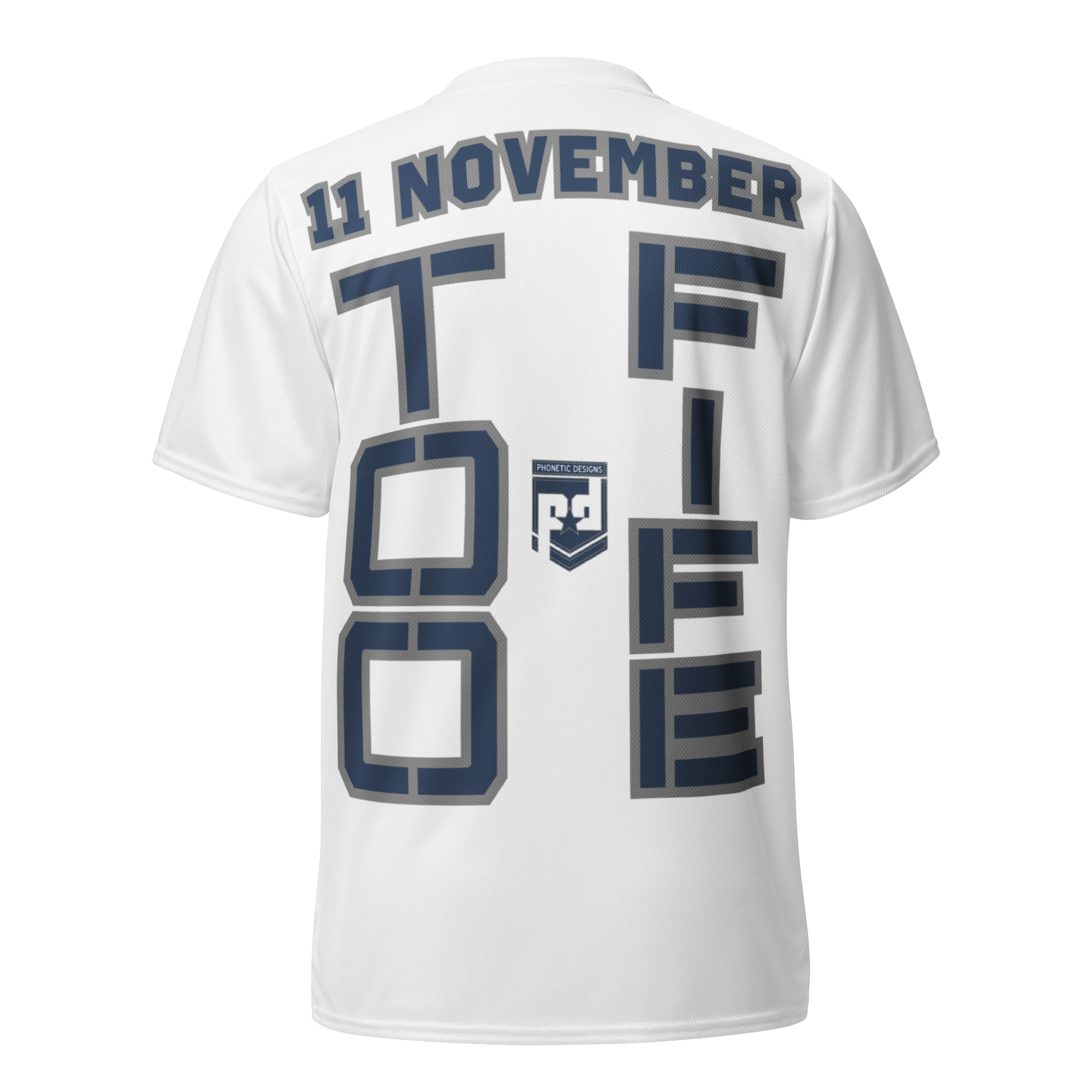 SON IS A VETERAN TOO FIFE Recycled Unisex Sports Jersey - Image 2