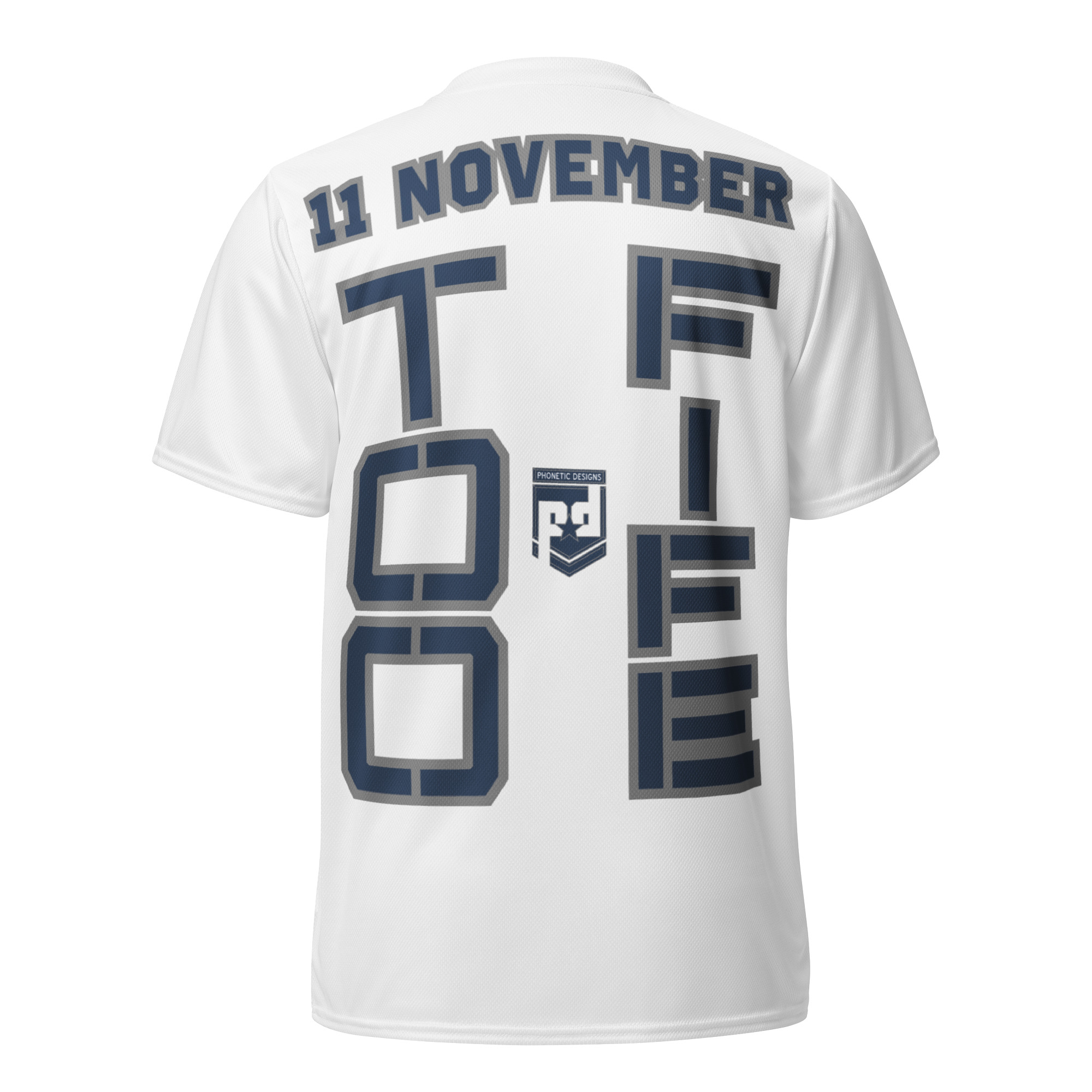 DAUGHTER IS A VETERAN TOO FIFE Recycled Unisex Sports Jersey - Image 2
