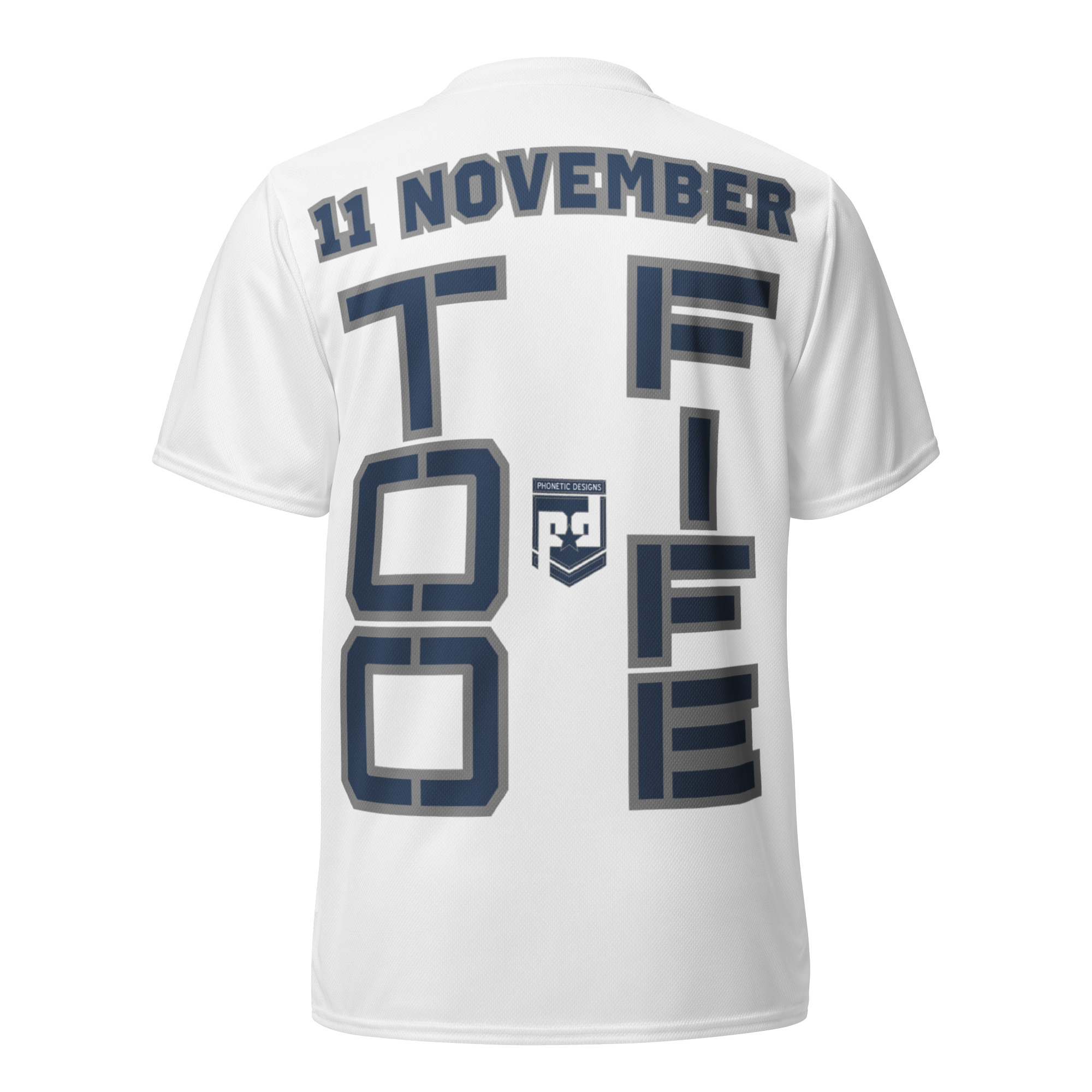 DAUGHTER IS A VETERAN TOO FIFE Recycled Unisex Sports Jersey - Image 2