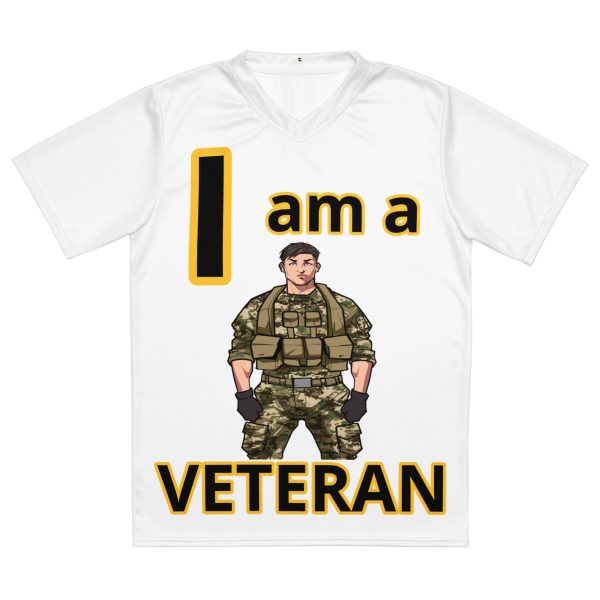 I AM A  VETERAN TOO FIFE Recycled Unisex Sports Jersey