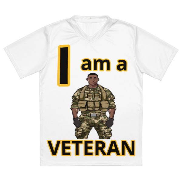 I AM A  VETERAN TOO FIFE Recycled Unisex Sports Jersey