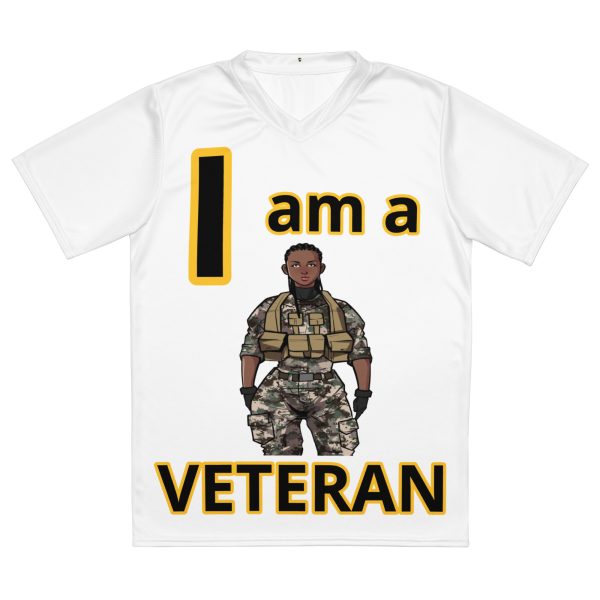I AM A  VETERAN TOO FIFE Recycled Unisex Sports Jersey