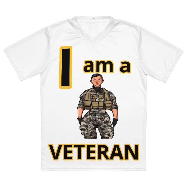 I AM A  VETERAN TOO FIFE Recycled Unisex Sports Jersey