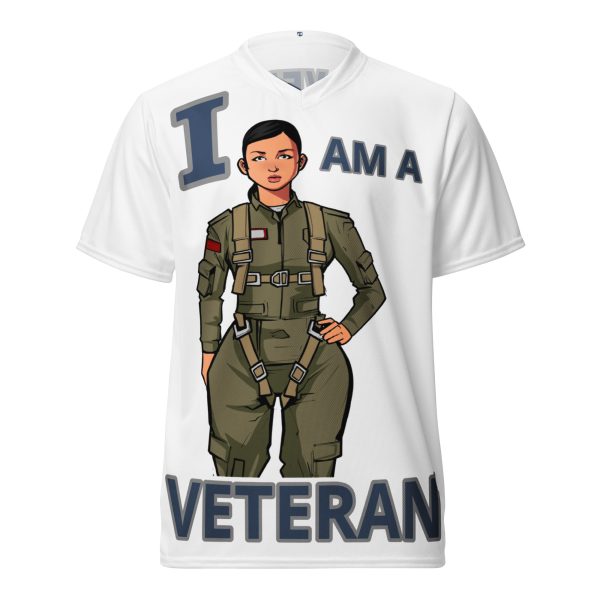 I AM A  VETERAN TOO FIFE Recycled Unisex Sports Jersey