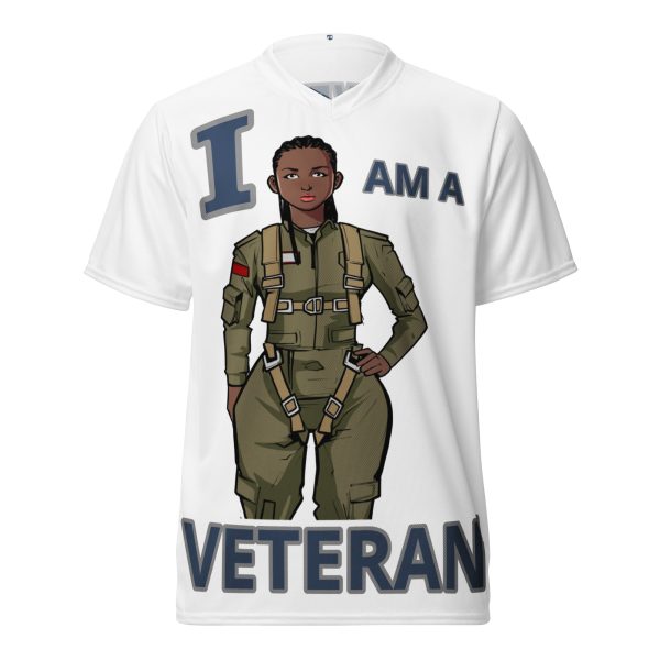 I AM A  VETERAN TOO FIFE Recycled Unisex Sports Jersey