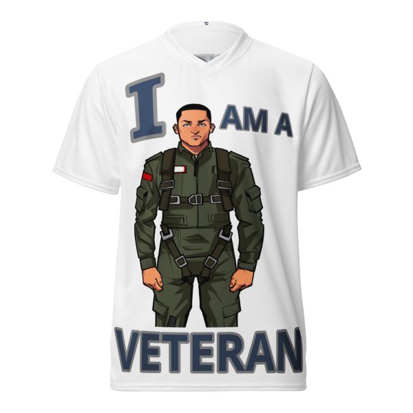 I AM A  VETERAN TOO FIFE Recycled Unisex Sports Jersey