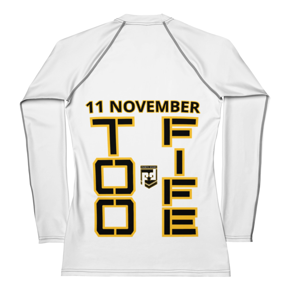 DAD IS A VETERAN TOO FIFE Women's Rash Guard - Image 2