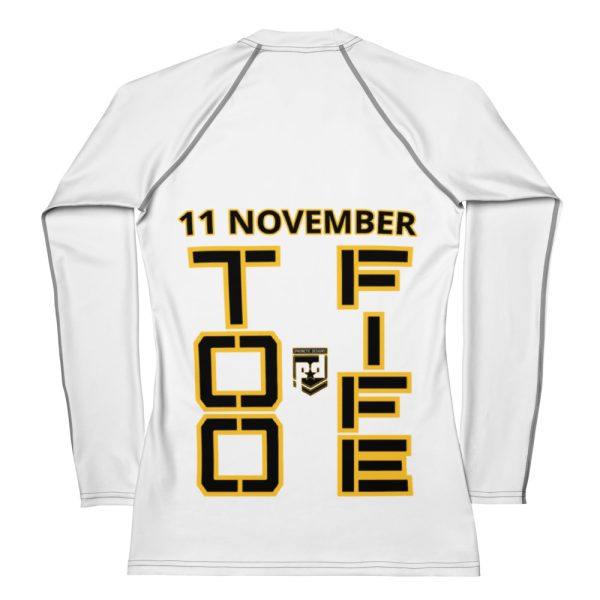 DAD IS A VETERAN TOO FIFE Women's Rash Guard