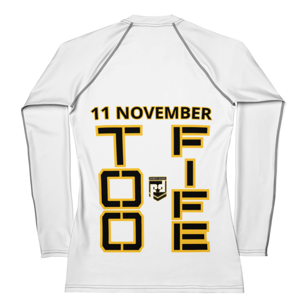 DAD IS A VETERAN TOO FIFE Women's Rash Guard - Image 2