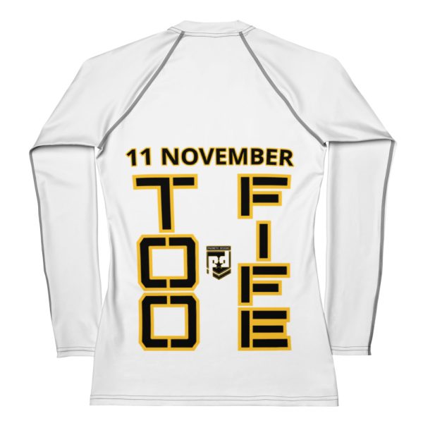 DAD IS A VETERAN TOO FIFE Women's Rash Guard