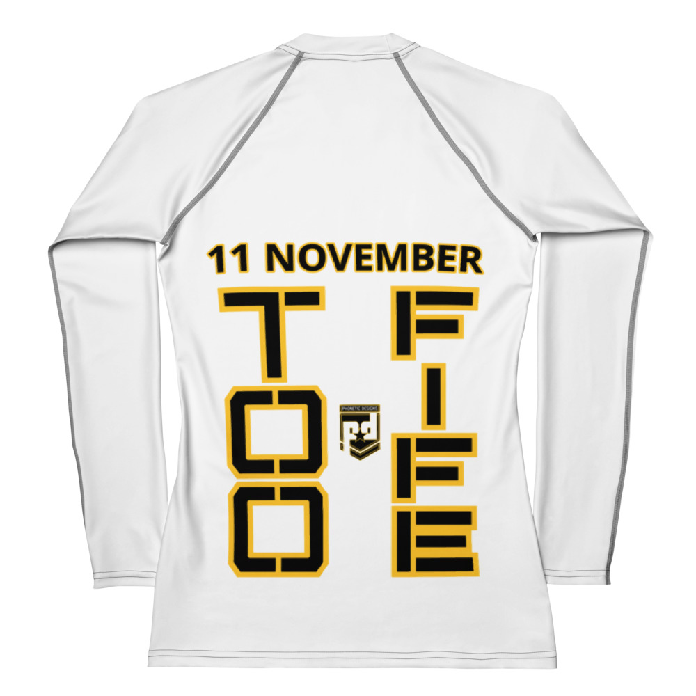 DAD IS A VETERAN TOO FIFE Women's Rash Guard - Image 2