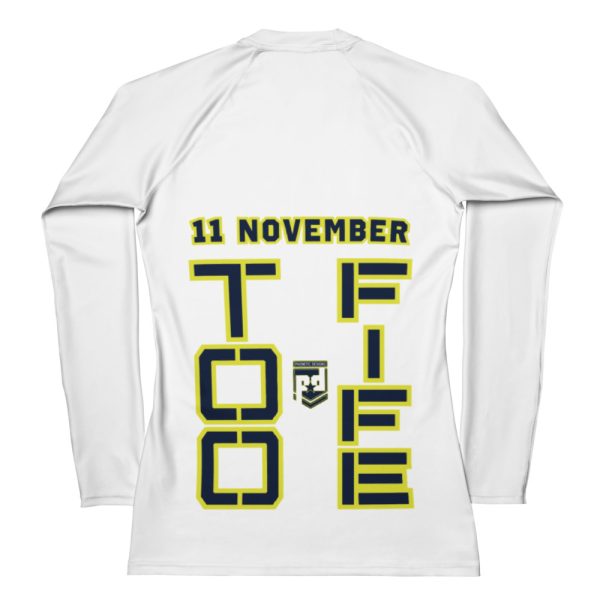 SPOUSE IS A VETERAN TOO FIFE Women's Rash Guard