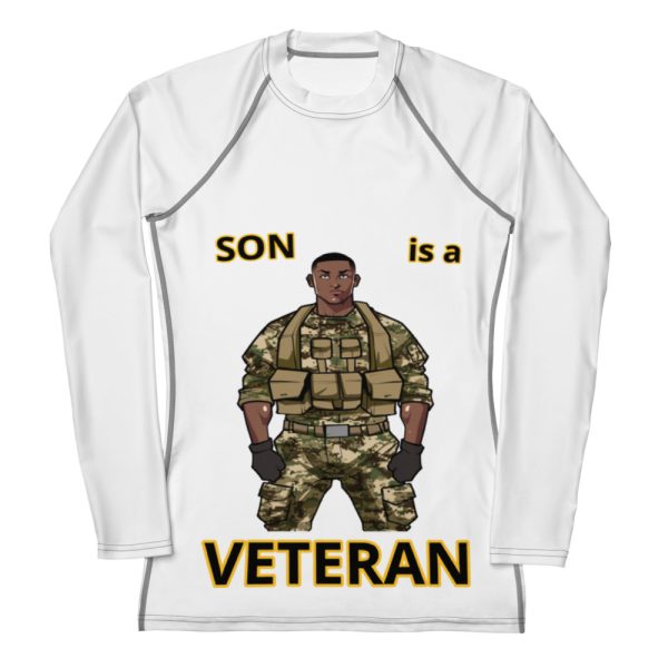 SON IS A VETERAN TOO FIFE Women's Rash Guard