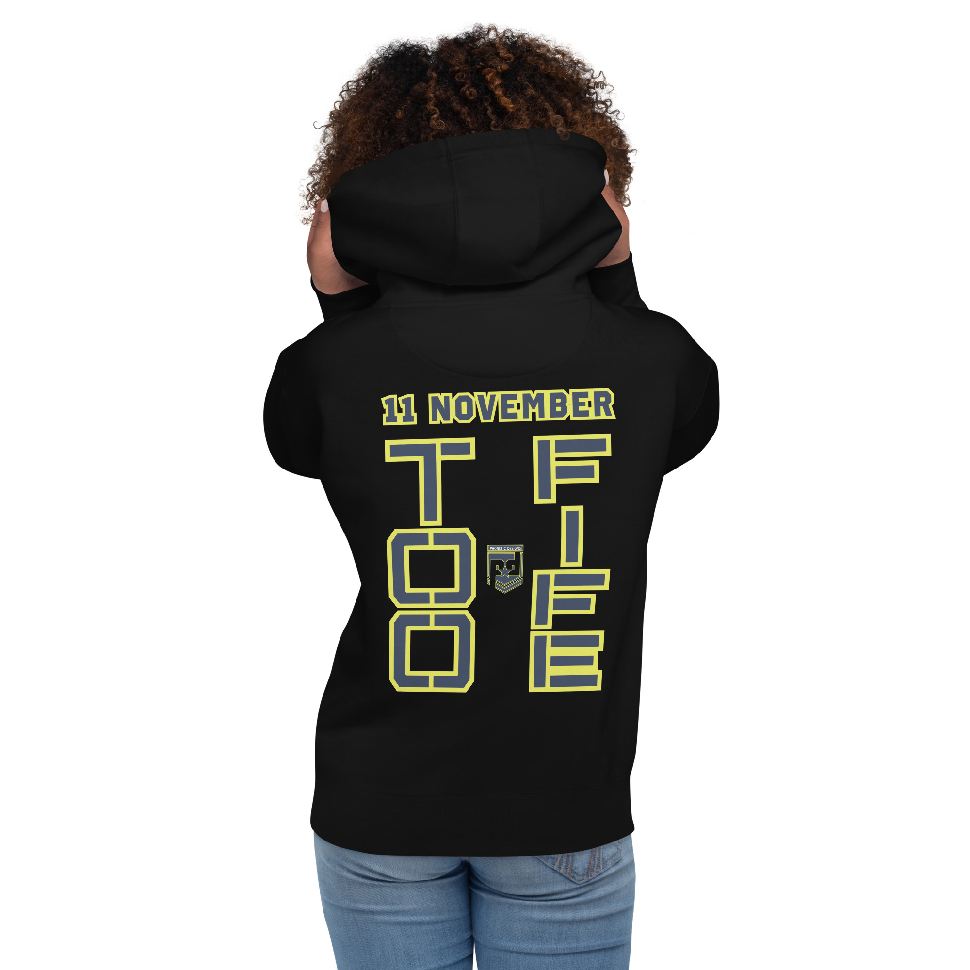 MOM IS A VETERAN TOO FIFE Unisex Hoodie - Image 3