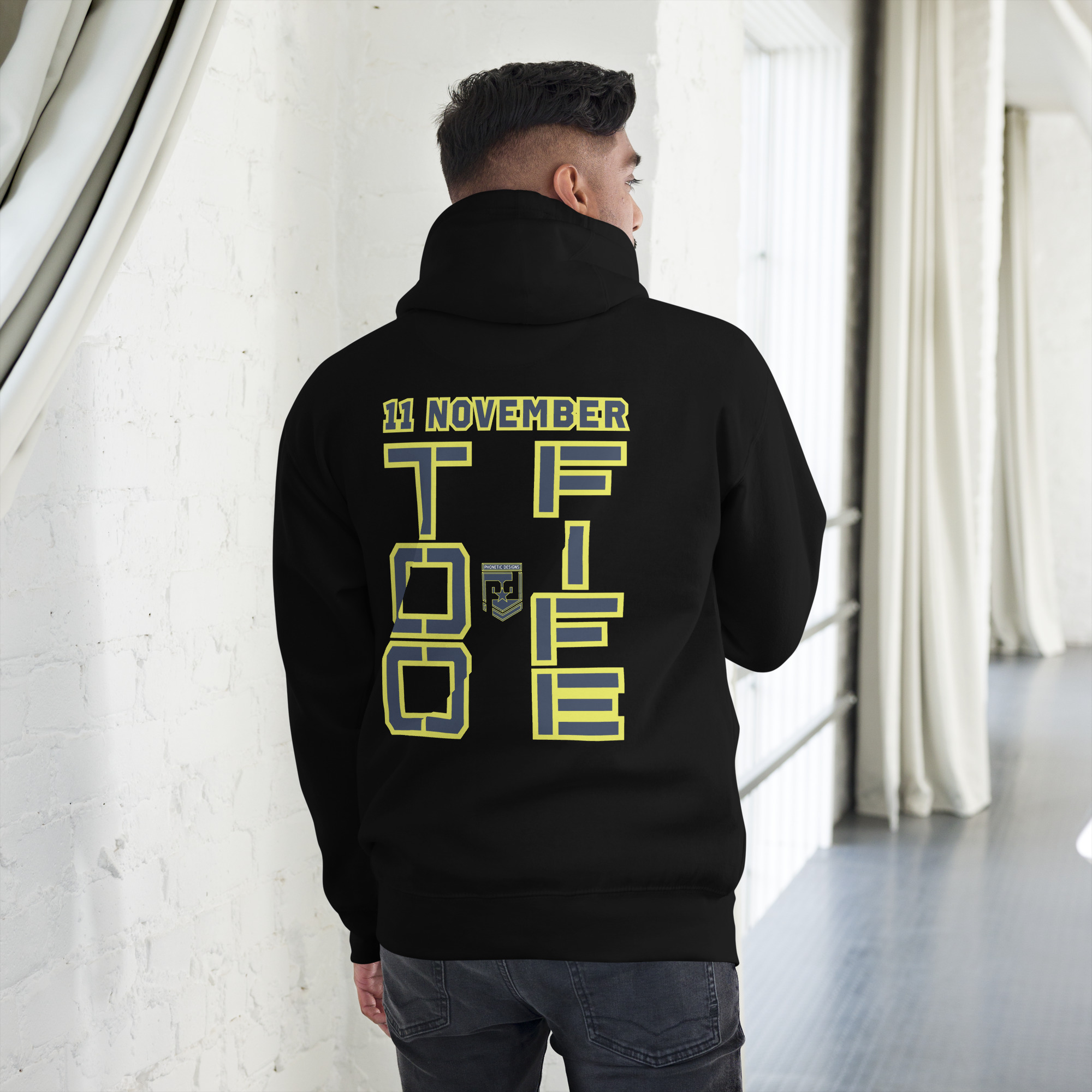 GRANDMA IS VETERAN TOO FIFE Unisex Hoodie - Image 3