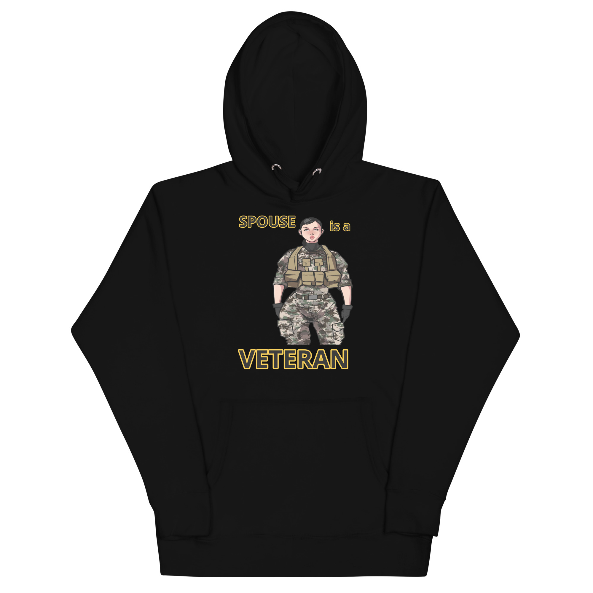 SPOUSE IS A VETERAN TOO FIFE Unisex Hoodie