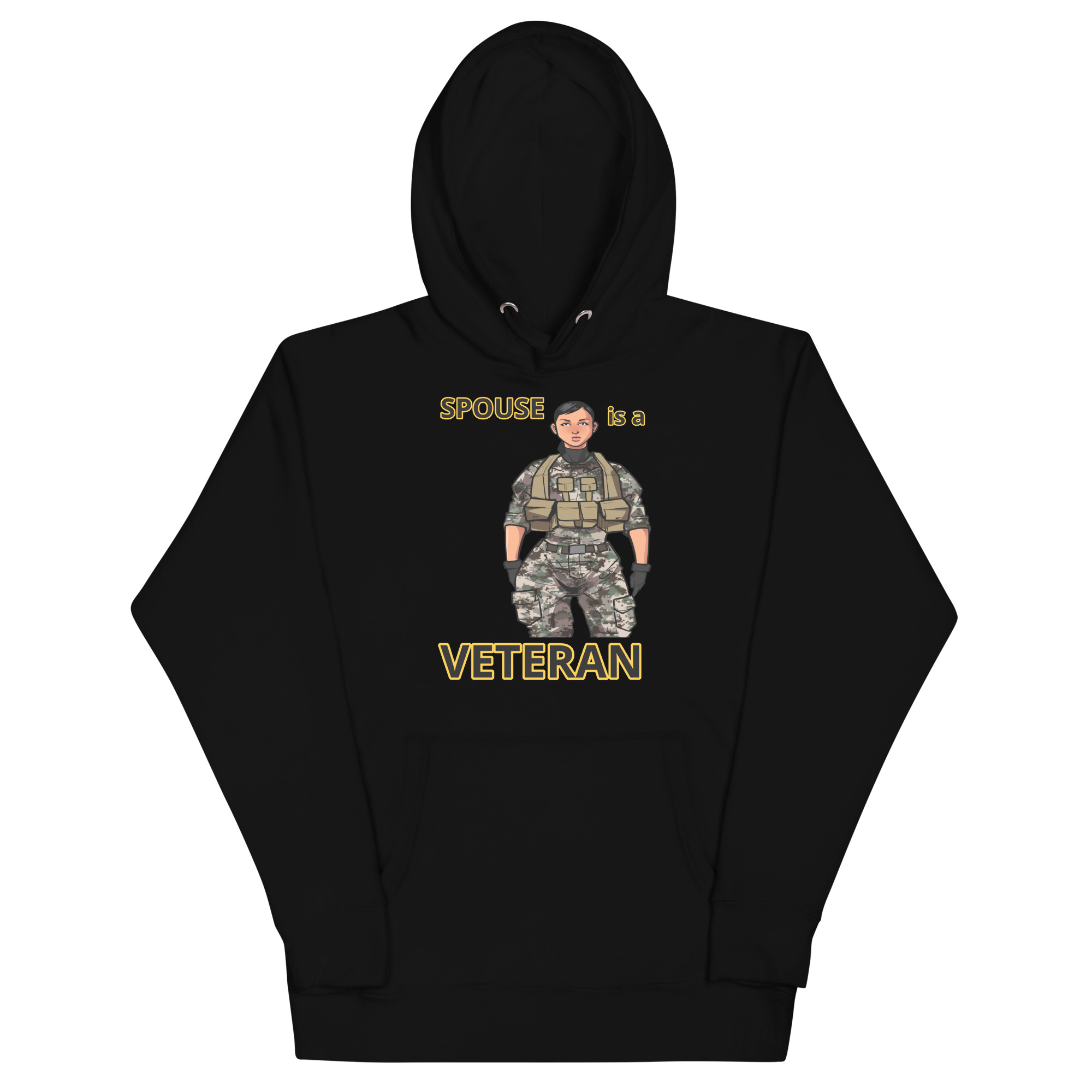 SPOUSE IS A VETERAN TOO FIFE Unisex Hoodie
