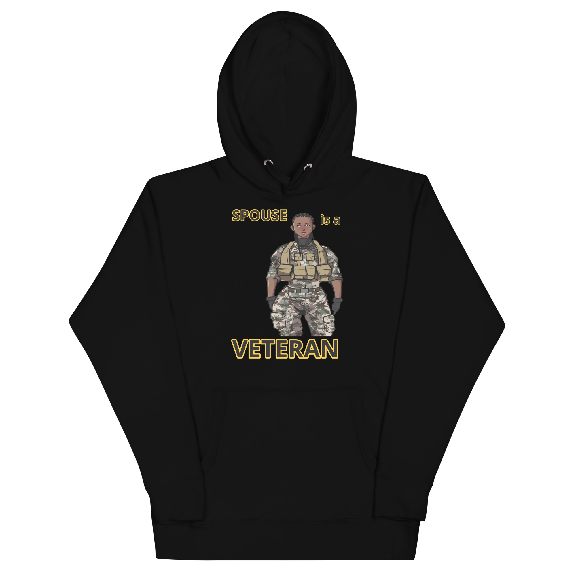 SPOUSE IS A VETERAN TOO FIFE Unisex Hoodie