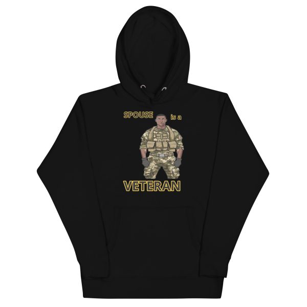 SPOUSE IS A VETERAN TOO FIFE Unisex Hoodie