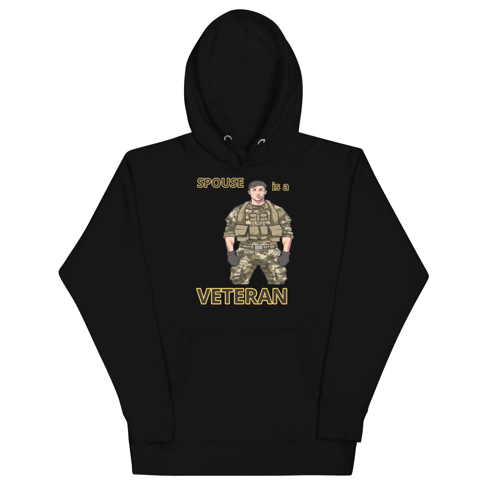 SPOUSE IS A VETERAN TOO FIFE Unisex Hoodie