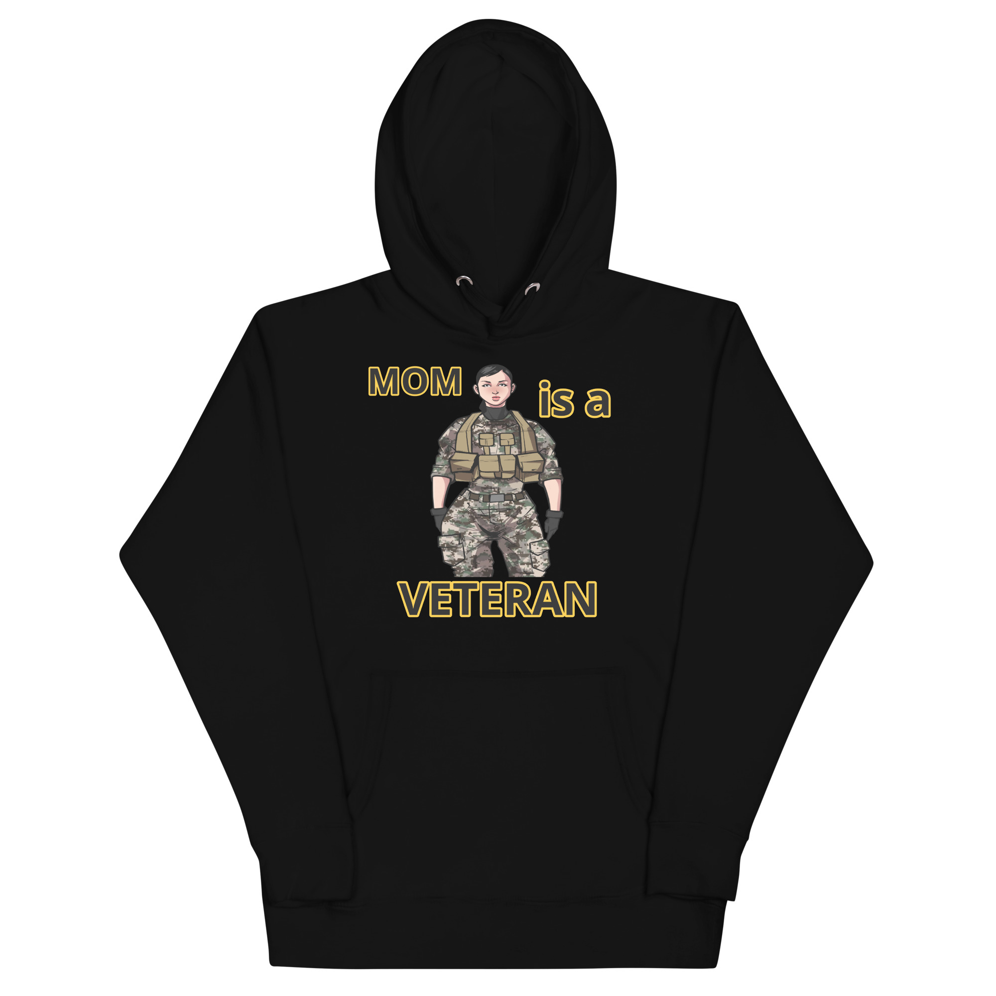 MOM IS A VETERAN TOO FIFE Unisex Hoodie