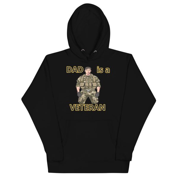 DAD IS A VETERAN TOO FIFE Unisex Hoodie