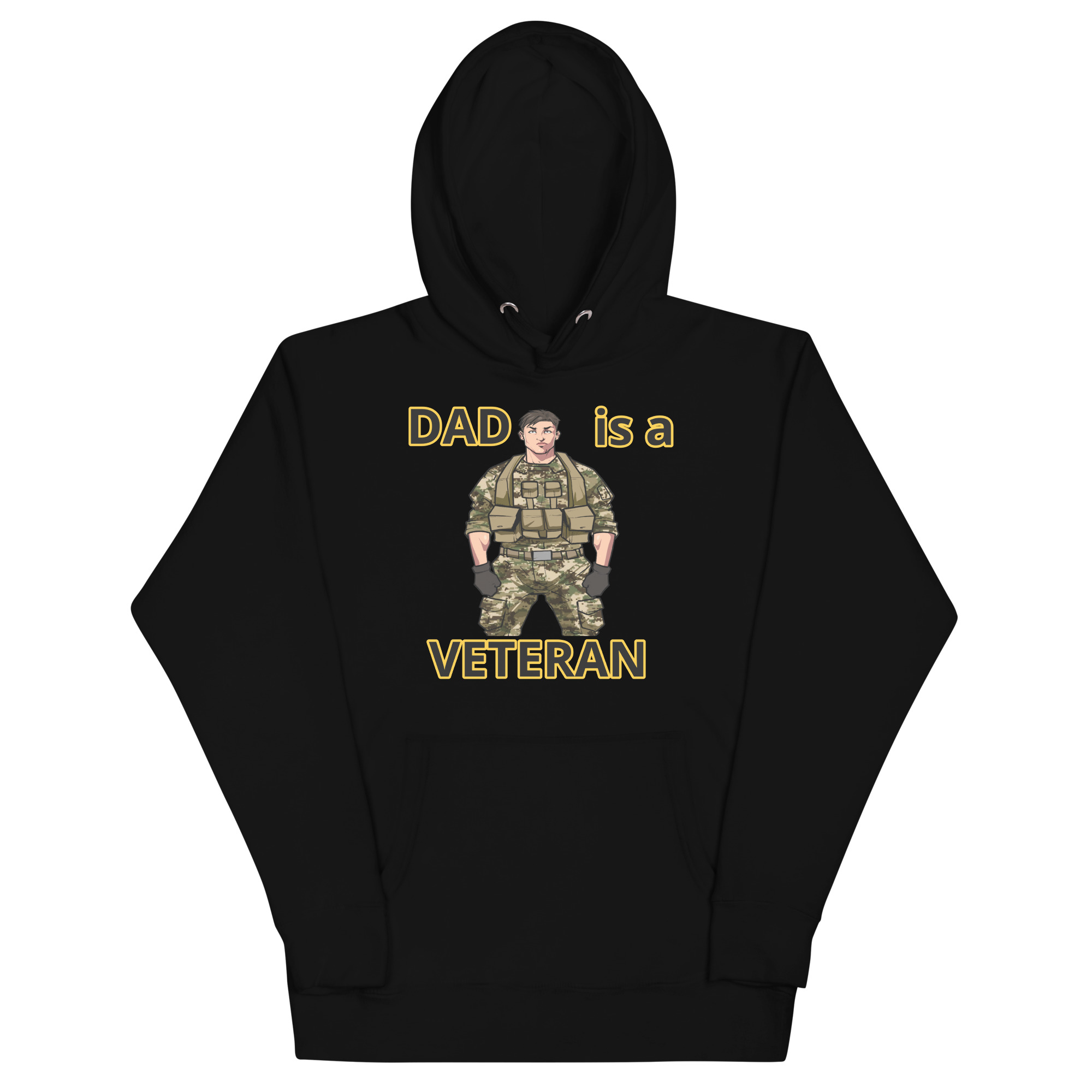 DAD IS A VETERAN TOO FIFE Unisex Hoodie