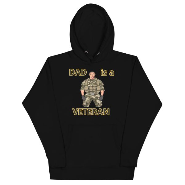 DAD IS A VETERAN TOO FIFE Unisex Hoodie