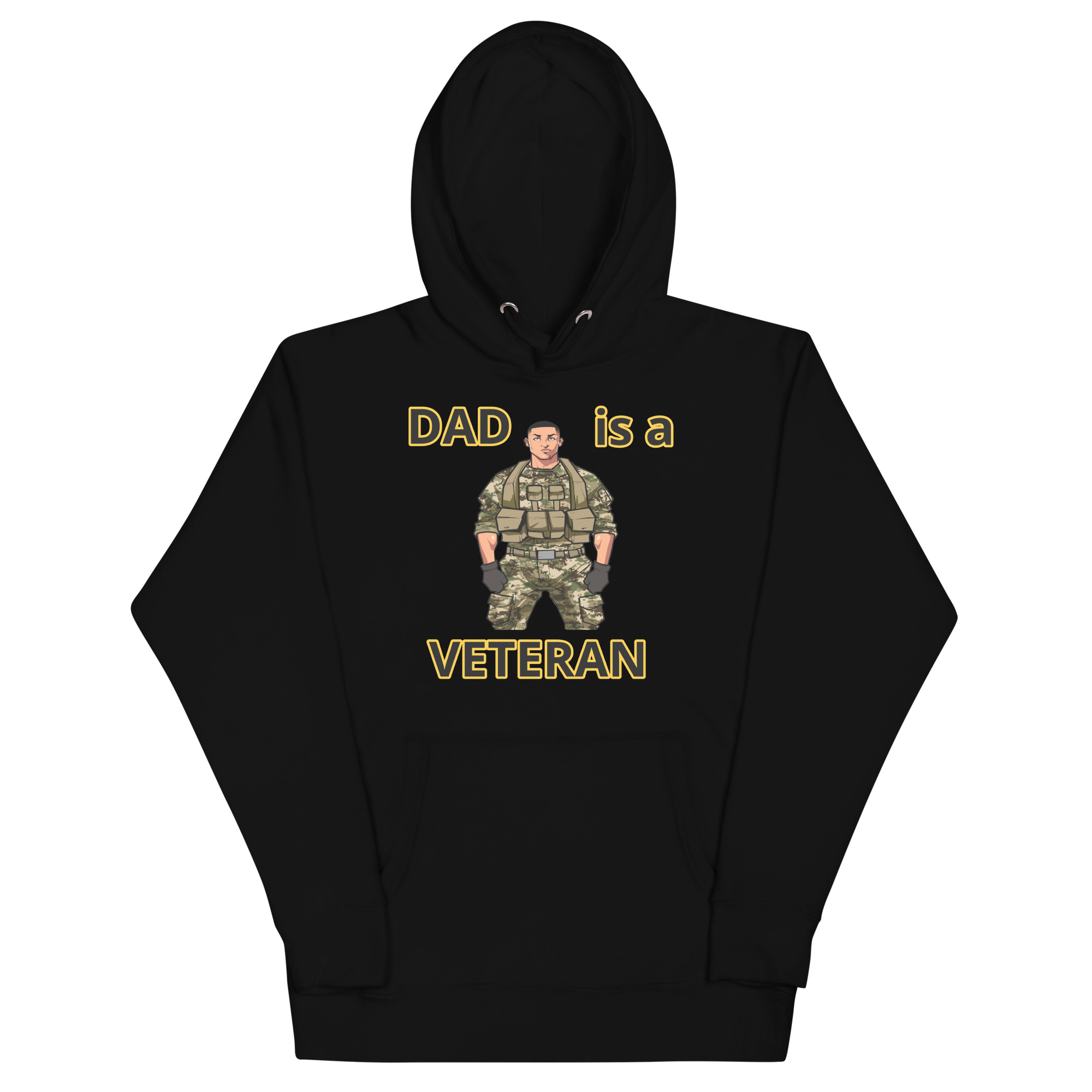 DAD IS A VETERAN TOO FIFE Unisex Hoodie