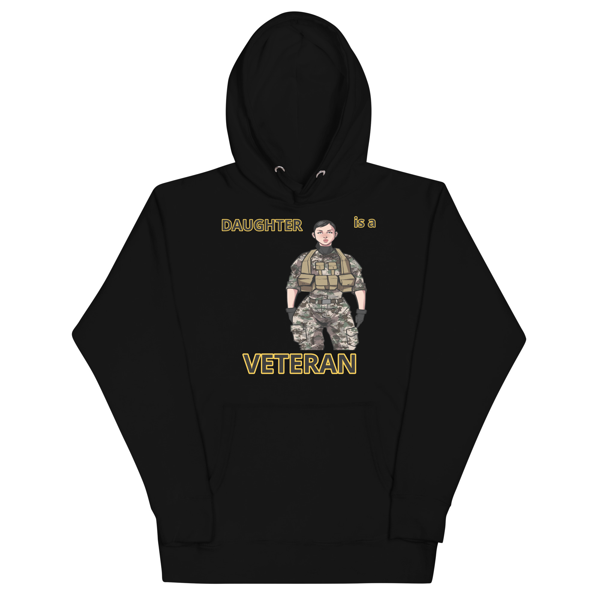 DAUGHTER IS A VETERAN TOO FIFE Unisex Hoodie