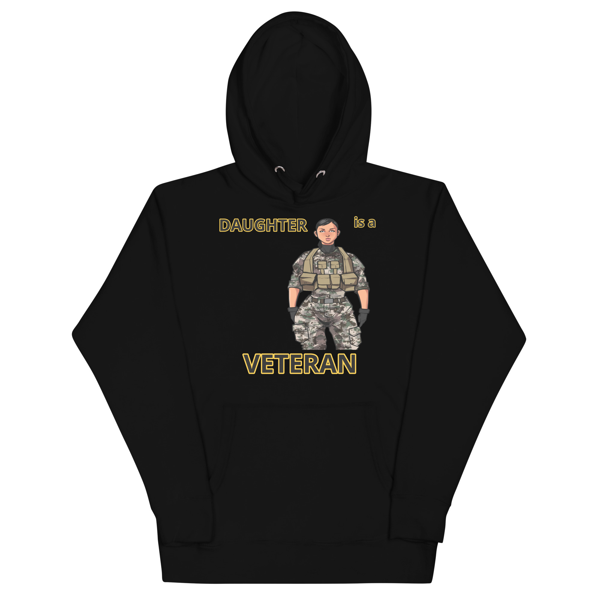 DAUGHTER IS A VETERAN TOO FIFE Unisex Hoodie