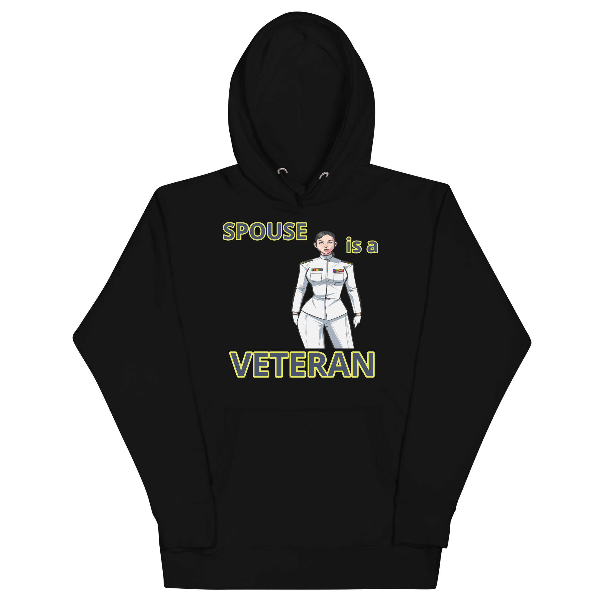 SPOUSE IS A VETERAN TOO FIFE Unisex Hoodie