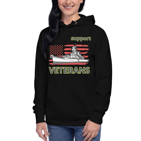 I SUPPORT  VETERANS TOO FIFE Unisex Hoodie